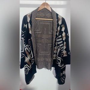 Blue Patterned Cardigan